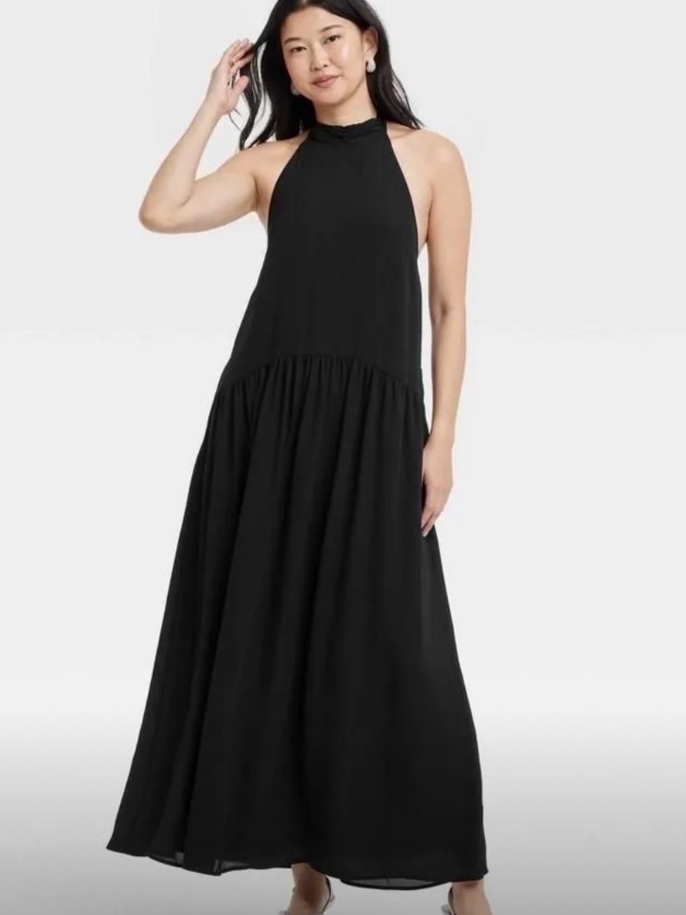 a new day Black Halter Neck Maxi Dress